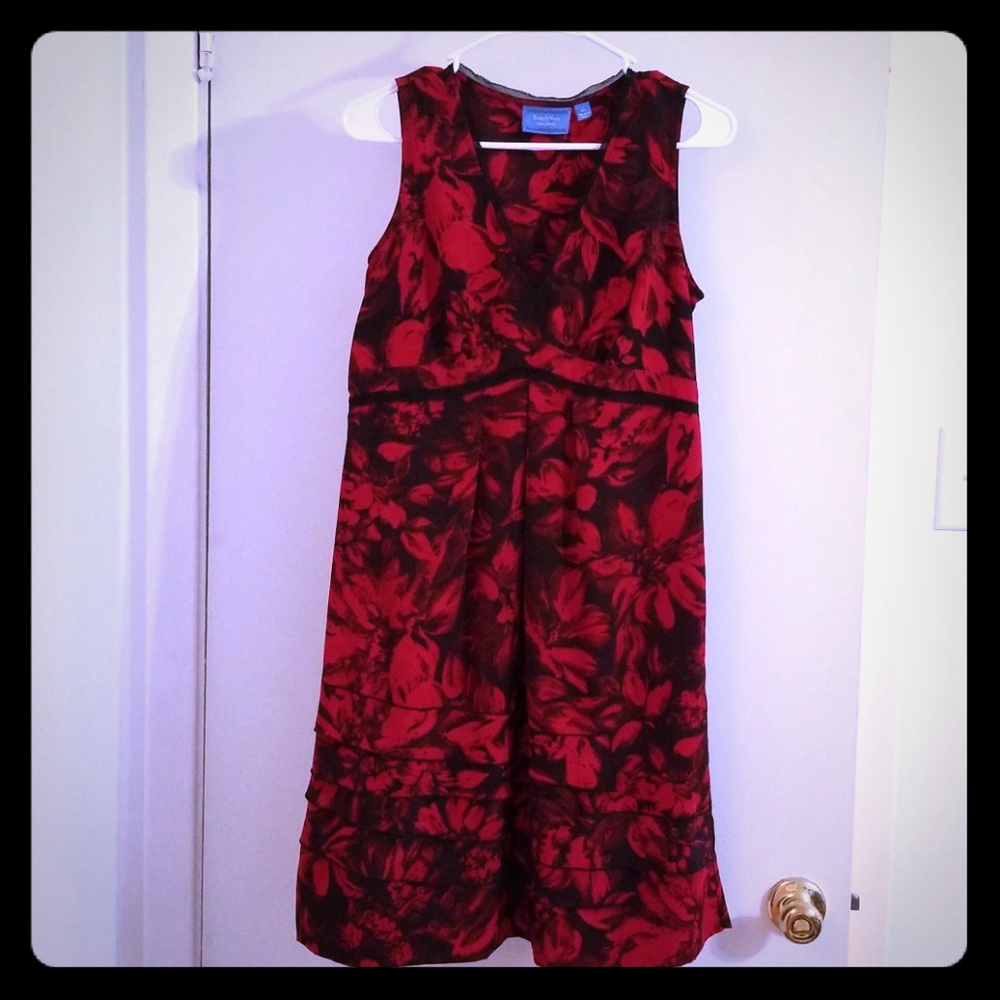 Red and black simply Vera Wang dress